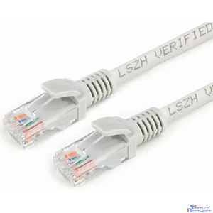 Cablexpert Патч-корд LSZH медный UTP кат.5e,1м, литой, многожильный (серый) PP31-1M]