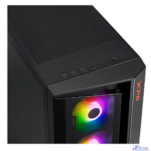 XPG CRUISER BLACK (CRUISERST-BKCWW) (Midi-Tower, черный, TG, 120mm ARGB fan*3)
