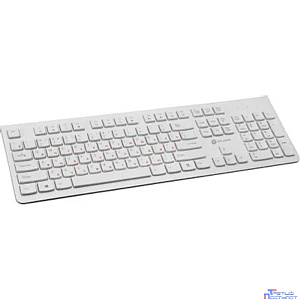 Клавиатура Oklick 505M белый USB slim {1196547}