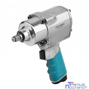 GROSS Гайковёрт пневматический ударный G1260,1/2",Twin Hammer, 813Нм, 7000 об/мин [57441]