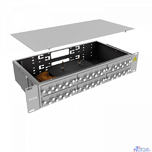 NTSS Кросс 19" NTSS PREMIUM, предсобранный 2U, 32 порта FC/UPC, 62,5/125 мкм, (сплайс, пигтейлы, кдзс, планки, адаптеры) NTSS-RFOB-PM-2U-32-FC/U-62.5-SP1.5G2A