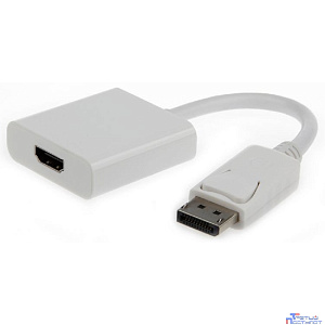 Gembird Переходник DisplayPort - HDMI , 20M/19F, белый (A-DPM-HDMIF-002-W)