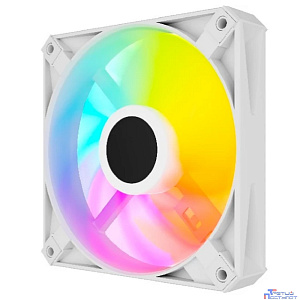 Powercase Вентилятор (M56-12W ARGB) White 120x120x25mm (PWM, 100шт./кор, 4pin PWM (M+F)+ 3pin ARGB (M+F), 700-1500±10% об/мин) Bulk