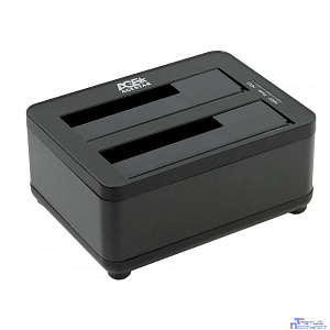 AgeStar 3UBT8 black Док-станция для HDD AgeStar 3UBT8 SATA III пластик/алюминий черный 2.5"/3.5"