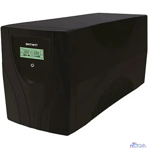 Источник бесперебойного питания SMARTWATT UPS UNI PRO LCD 1000 линейно-интерактивный SIN, мощность 1000/700 ВА/Вт, напольный, LCD дисплей, Shuko CEE7/4 - 3 шт. , IEC C13 - 3 шт.