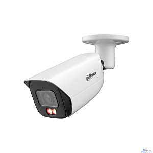DAHUA DH-IPC-HFW3449EP-AS-IL-0360B Уличная цилиндрическая IP-видеокамера 4Мп, 1/2,9” CMOS, объектив 3.6мм, видеоаналитика,тревожные вх/вых: 1/1 , микрофон, ИК 50м, LED 50m, IP67, металл