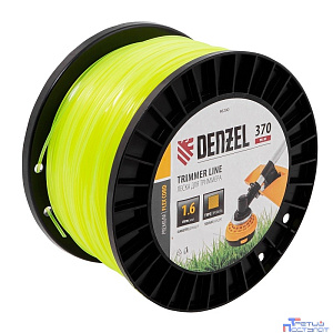 Denzel Леска для триммера квадрат 1,6мм х 370м, на DIN катушке FLEX CORD [96290]