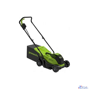 Greenworks GD24LM33K4 Газонокосилка аккумуляторная , 24V, 33 см, бесщеточная, с 1хАКБ 4Ач и ЗУ [2516107UB]