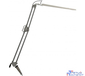 Camelion KD-821  C03 серебро LED (Св-к наст.,8 Вт, 230В, 2 ур.ярк,350лм, струбцина)