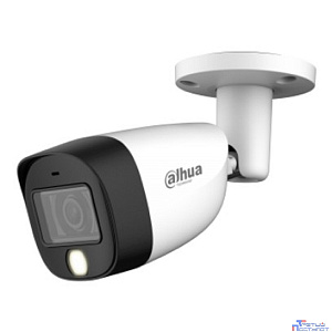 DAHUA DH-HAC-HFW1500CMP-IL-A-0360B-S2 Уличная цилиндрическая HDCVI-видеокамера с интеллектуальной двойной подсветкой 5Мп, объектив 2.8мм, ИК 20м, LED 20м, IP67, корпус: металл