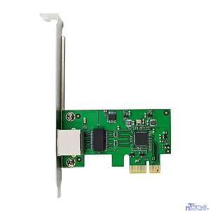 ORIENT XWT-RTL8126PE-5G, Сетевая карта PCI-Ex1 v2.1 1xRJ45 5Gbps Ethernet NIC, RTL8126 chipset, 5/2.5/1 Гбит/с, 2 планки крепления в комплекте (33360)
