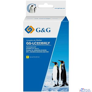 Картридж струйный G&G GG-LC3239XLY желтый (52мл) для Brother HL-J6000DW/J6100DW