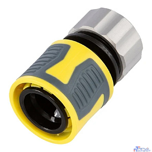 Rexant (62-0304-F) Коннектор для шланга, быстросъемный, 1/2"  с зажимной шайбок из цинка