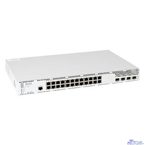 ELTEX MES3400-24 Ethernet-коммутатор агрегации 24 порта 10/100/1000BASE-T (RJ-45), 4 порта 1000BASE-X (SFP)/10GBASE-R (SFP+), L3, 2 слота для модулей питания