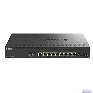 D-Link DGS-1210-10XP/ME/C1A Управляемый L2 коммутатор с 8 портами 10/100/1000Base-T и 2 портами 10GBase-X SFP+ (8 портов PoE 802.3af/at, PoE-бюджет 240 Вт)