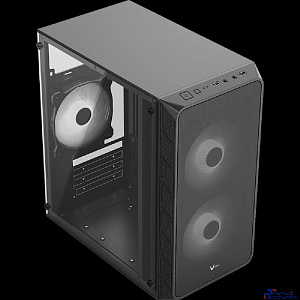 Formula Air Mesh G4 Black (mATX, Acryl, 2xUSB, 1x12cm fan. 1x3.5" HDD, 2x2.5" SSD)