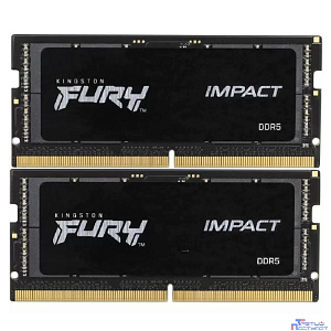 Kingston 32GB 6400MT/s DDR5 CL38 SODIMM (Kit of 2) FURY Impact XMP KF564S38IBK2-32
