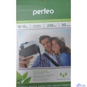 Perfeo PF-GLR4-230/50  Бумага Perfeo глянцевая , 10х15 230 г/м2 , 50 л