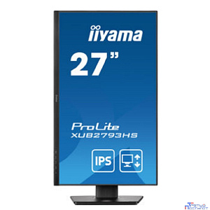 LCD Iiyama 27" XUB2793HS-B6 {IPS 1920x1080 100Hz 1ms 250cd HDMI DisplayPort M/M HAS Pivot}