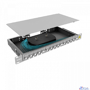 NTSS Кросс 19" NTSS PREMIUM, предсобранный 1U, 4 порта FC/UPC, 50/125 мкм ОМ3, (сплайс, пигтейлы, кдзс, планки, адаптеры) NTSS-RFOB-PM-1U-4-FC/U-503-SP1.5G2A