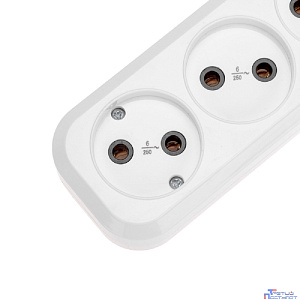 PROconnect (13-4205) Удлинитель 3 гнезда, 1,5м, 2х0,75мм?, б/з, белый
