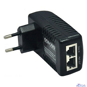 Just JT-MIDSPAN05A Пассивный PoE инжектор Fast Ethernet на 1 порт. Мощность PoE - до 25W (с возможностью подключения PTZ видеокамеры). Напряжение PoE - 48V (конт. 4,5 (+); 7,8 (-)).