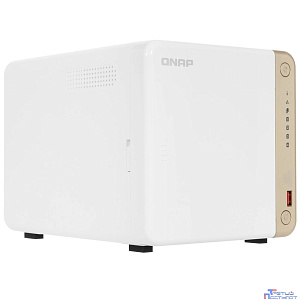 QNAP TS-462-4G Сетевое хранилище без дисков/ channel NAS 4 HDD trays, 2 x M.2 NVMe PCIe Gen 3 x1, 2-core Intel Celeron N4505 2.9 GHz, 4 GB RAM (1 x 2GB + RAM-2GDR4T0-SO-2400) up to 16 GB (2 x 8GB), 1x