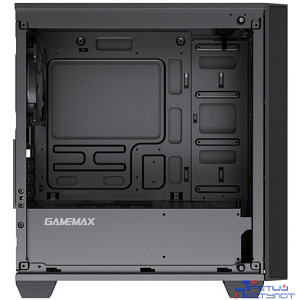 Gamemax Aero Mini mATX case, black, w/o PSU, w/1xUSB3.0+1xUSB2.0, w/3x12cm ARGB front fans GMX-12-Rainbow-D), w/1x12cm ARGB rear fan (GMX-12-Rainbow-D)