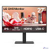 LCD LG 27" 27BA65QB-B {IPS 2560x1440 100Hz 5ms 350cd 1000:1 DisplayPort1.4 2xHDMI2.0 4xUSB3.0 USB-C(65W PD) Speakers HAS VESA}