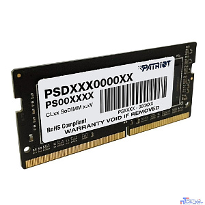 Память DDR4 8GB 2666MHz Patriot PSD48G26662S Signature Line RTL PC4-21300 CL19 SO-DIMM 260-pin 1.2В single rank Ret