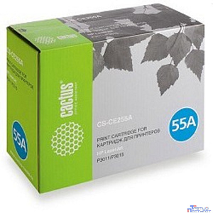 CACTUS CE255A Картридж (CS-CE255AS) для LaserJet P3011/P3015, черный, 6000 стр.
