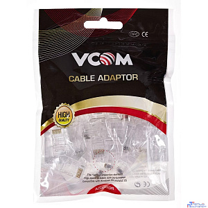 Vcom NM006-1/20 Коннекторы RJ-45 (8P8C) для UTP кабеля 6кат. ( упаковка 20шт.)<NM006-1/20>