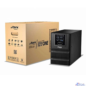 STARK SC 2000 ONLINE ONE ИБП 2000 ВА/2000 Вт {Online, Напольный, 110-300В, 3 х ЕВРО, Smart-slot, USB, RS232, EPO, БЕЗ АКБ - внешние батареи 6 шт от 4,5Ач до 240 Ач}