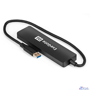 Exegate EX296928RUS USB-Хаб (концентратор) 4-в-1 ExeGate DUB-4P/3 (кабель-адаптер USB3.0 --> 4xUSB3.0, Plug&Play, черный)