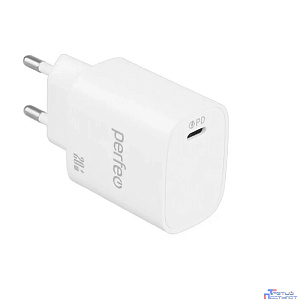 PERFEO Сетевое зарядное устройство с разъемом USB, QC3.0, 18W, белый (I4659)