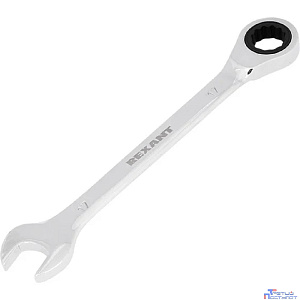 Rexant (12-5812-1) Ключ комбинированный трещоточный 17мм, CrV, зеркальный хром