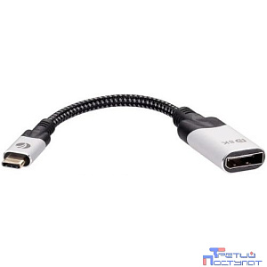 Aдаптер USB 3.1 Type-Cm --> DP A(f) 8K@60Hz, 0.15m ,Alum ,VCOM <CU422MV-8K>