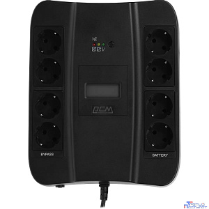 PowerCom Spider SPD-750U LCD ИБП {Line-Interactive, 750VA / 450W, 8xEURO: 4 с резервным питанием, 4 с фильтрацией, USB} (1138691/1642610)