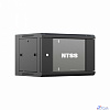 NTSS Шкаф настенный телекоммуникационный NTSS W 9U 600х450х500мм, 2 профиля 19, дверь стеклянная, боковые стенки съемные, задняя стенка, разобранный, черный RAL 9005 NTSS-W9U6045GS-2BL