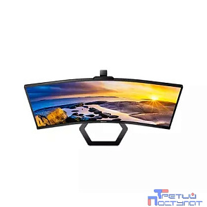 LCD PHILIPS 34" 34E1C5600HE/00 черный {VA curved 3440x1440 100Hz 1ms 178/178 300cd 2xHDMI DisplayPort 4xUSB USB-C webcam 2x5W}