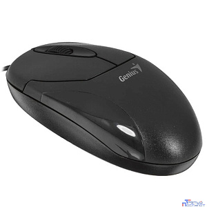 Genius Мышь XScroll V3 black { USB, G5 optical 1000dpi, подходит под обе руки } [31010233100/31010021400]