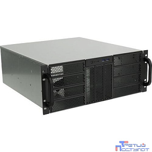 Procase RE411-D5H10-E-55 Корпус 4U server case,5x5.25+10HDD,черный,без блока питания,глубина 550мм,MB EATX 12"x13"