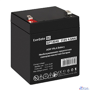 Exegate EX297512RUS Аккумуляторная батарея GP12045 (12V 4.5Ah, клеммы F2)