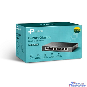 TP-Link TL-SG108S 8-портовый 10/100/1000 Мбит/с настольный коммутатор