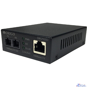 ORIGO OMCF02SC/A1A Медиаконвертер 100Base-TX / 100Base-FX (SC), 1310 нм, многомод, до 2 км