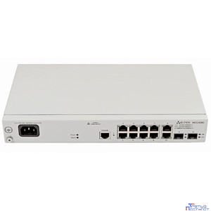 ELTEX MES2408C Ethernet-коммутатор 8 портов 10/100/1000BASE-T, 2 порта 10/100/1000BASE-T/100BASE-FX/1000BASE-X Combo, L2, 220В